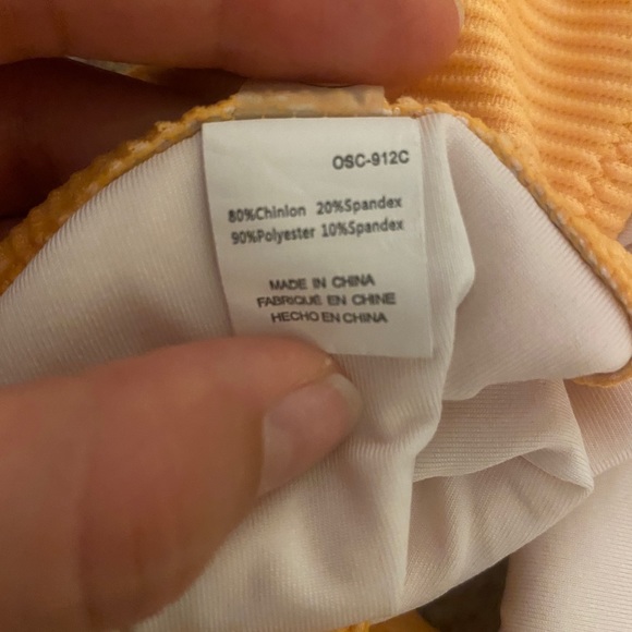 CUPSHE - Textured Orange Bikini - Picture 4 of 4